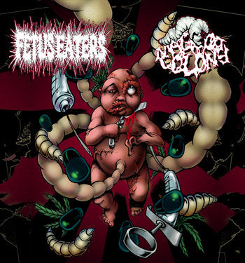 Fetus Eaters / Maggot Colony - Split (Vinyl 7")