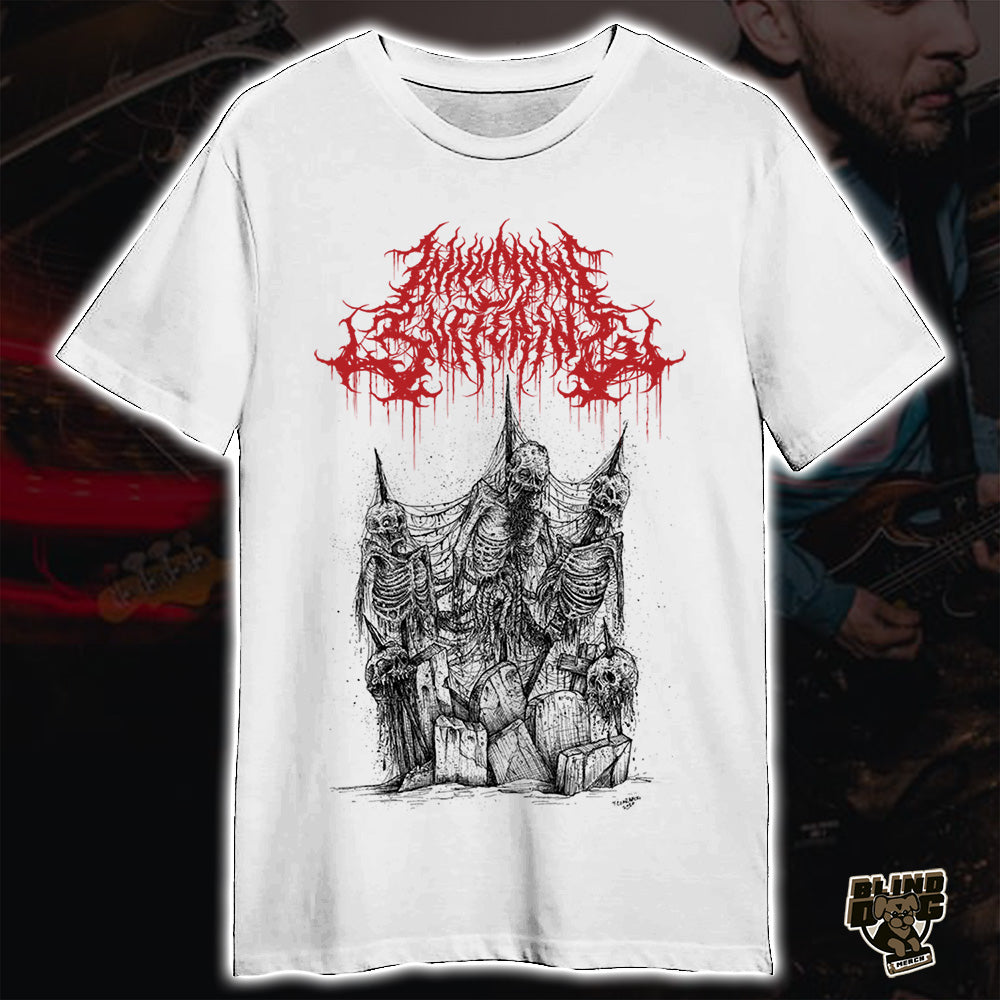Inhumane Suffering - Crypts 'White' (T-Shirt)