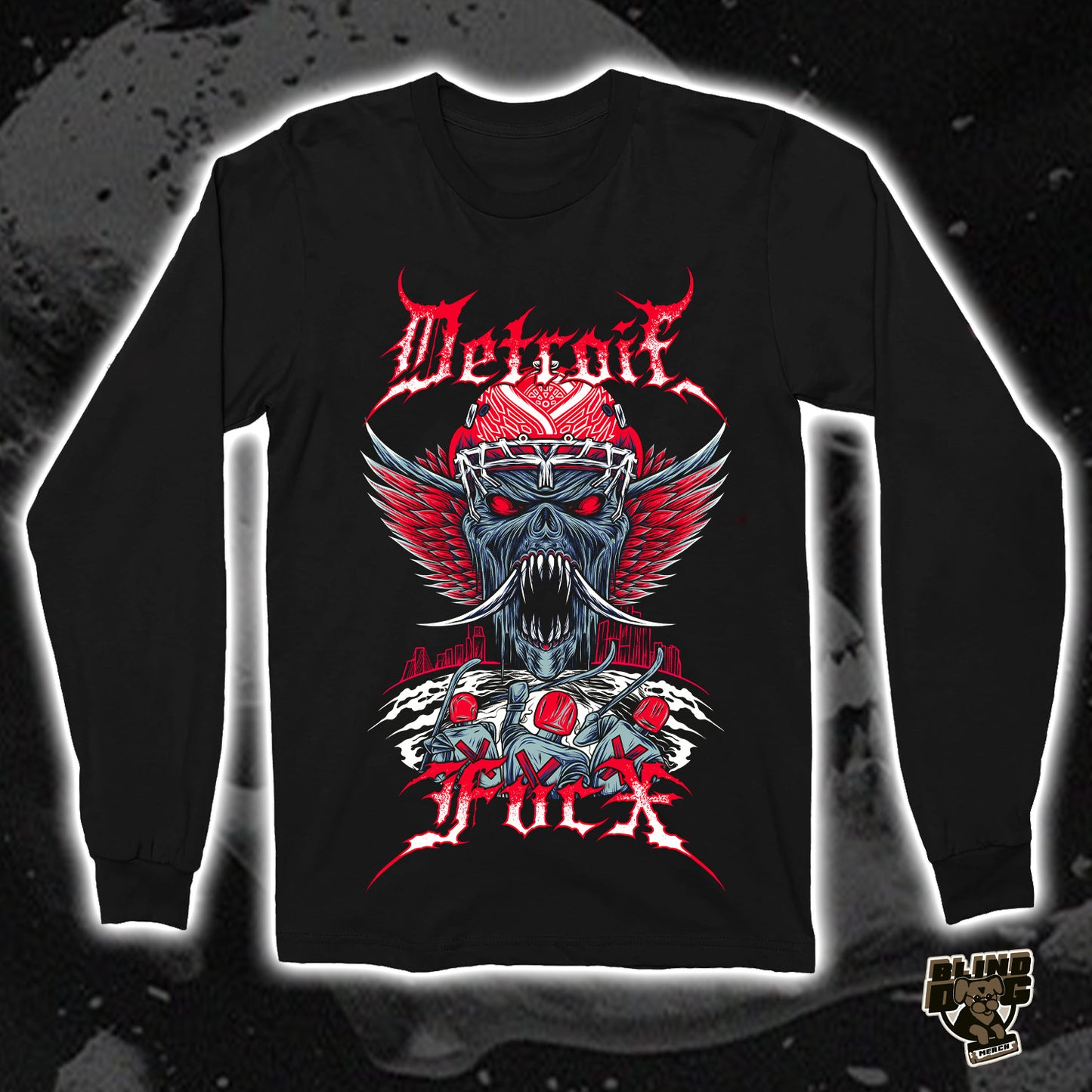 Detroit FvcX - Hockey (Long Sleeve T-Shirt)