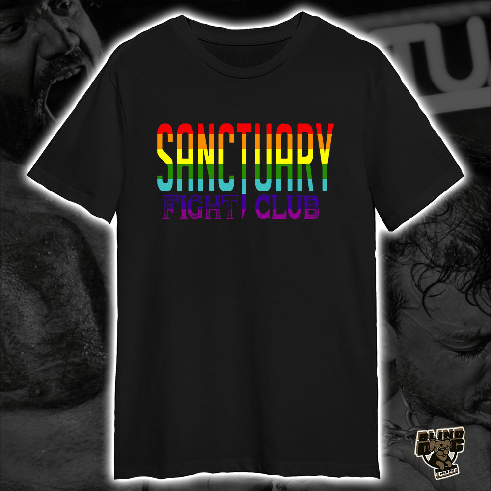 Sanctuary Fight Club - Pride Logo (T-Shirt)