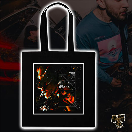 Wounded Touch -  A Vivid Depiction of Collapse (tote bag)